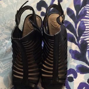 Women's Madeline black chunky heels